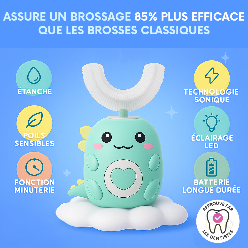 Smile Kids - Brosse à dent électrique pour les enfants
